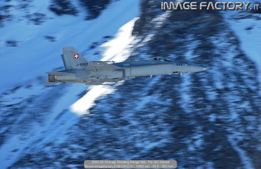 2003-10-10 Axalp Shooting Range 065 - FA-18C Hornet
